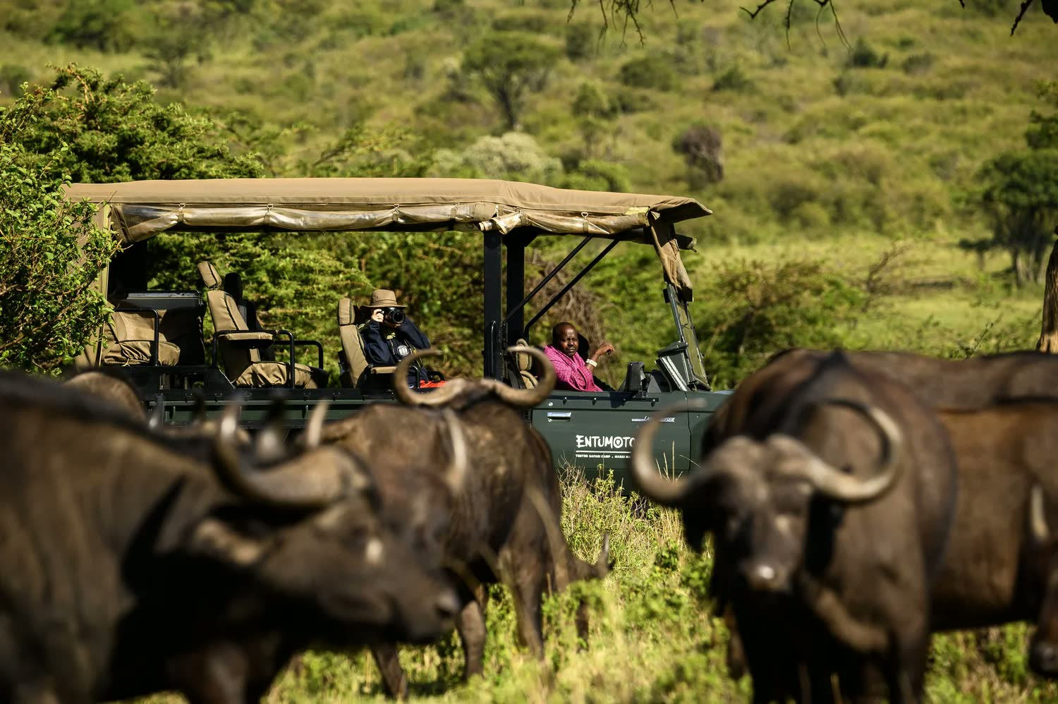Sundowners in the Mara Siana Conservancy