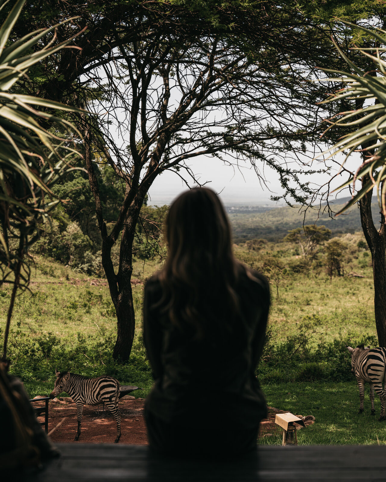 The main lounge at Entumoto Safari Camp